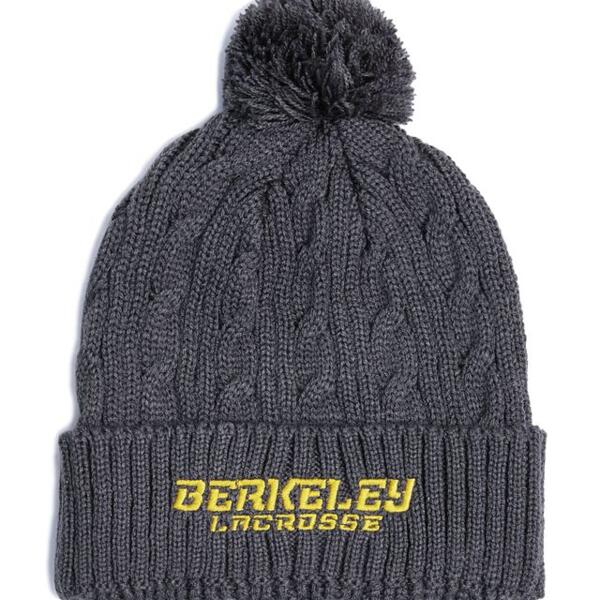 Cable Knit Pom-Pom Beanie Thumbnail