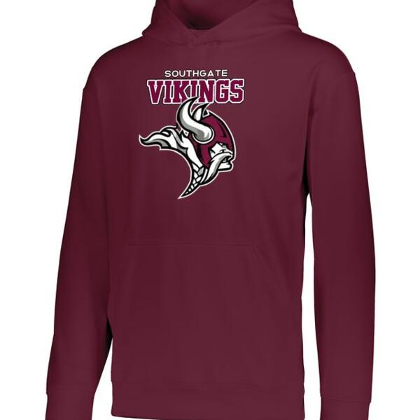 Youth Wicking  Fleece Hoodie Thumbnail