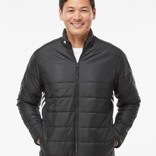 Men's 3-Stripes Puffer Full-Zip Jacket Thumbnail