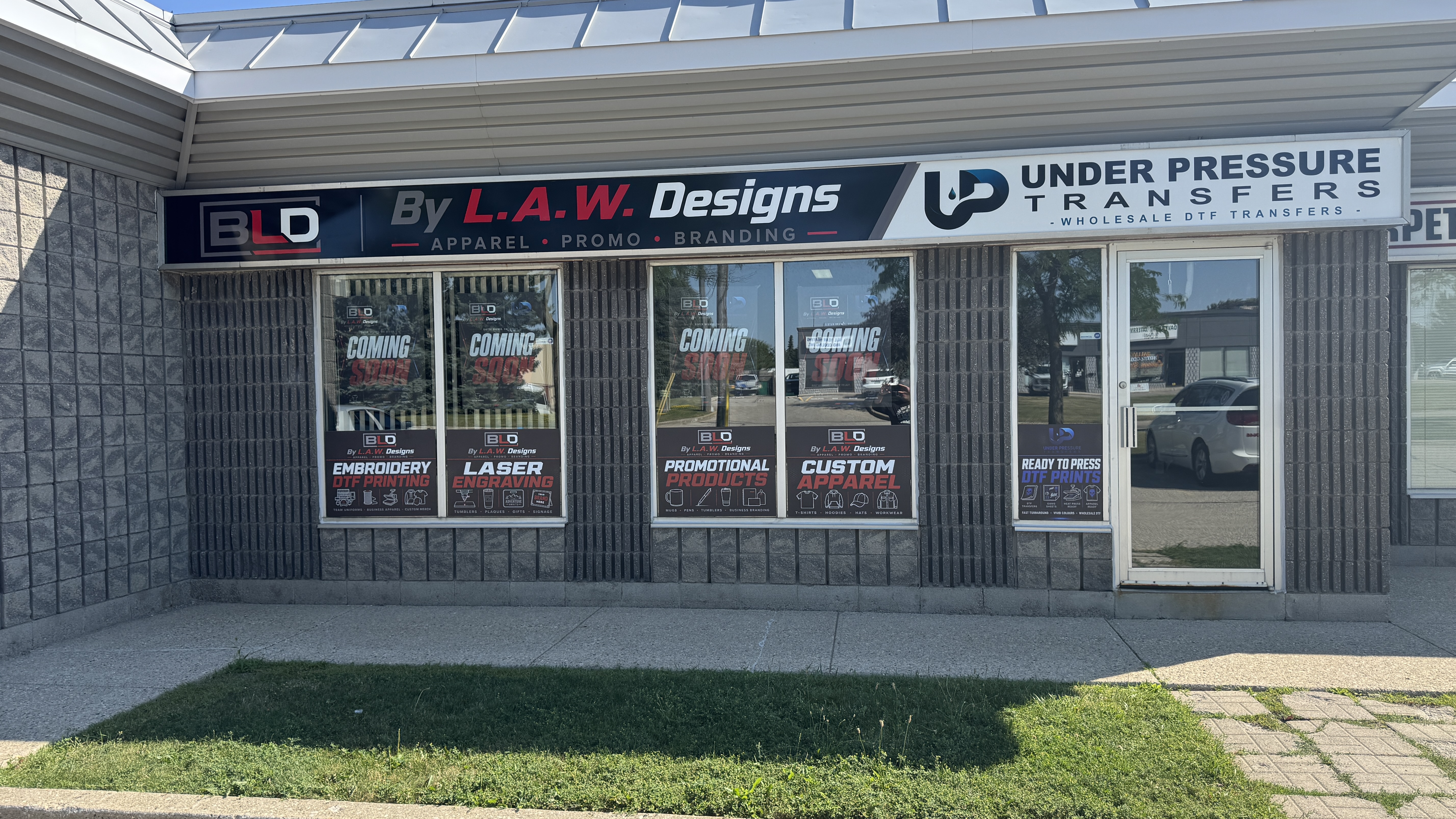 By L.A.W. Designs and Under Pressure Transfers showroom in Waterloo
